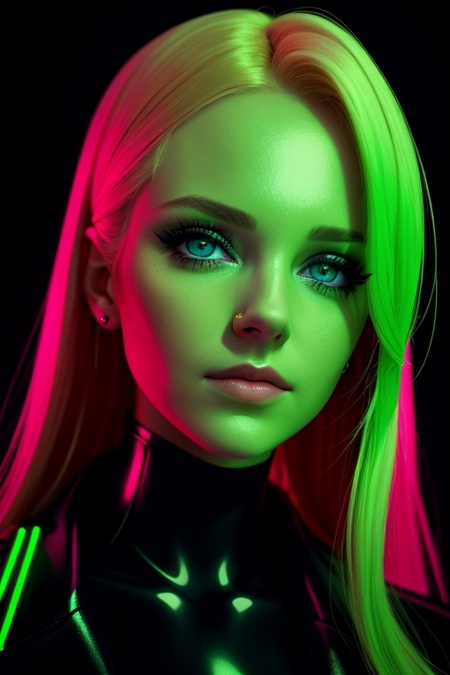 00407-a woman portrait blonde eyes green neon realistic_2989221618.jpg
